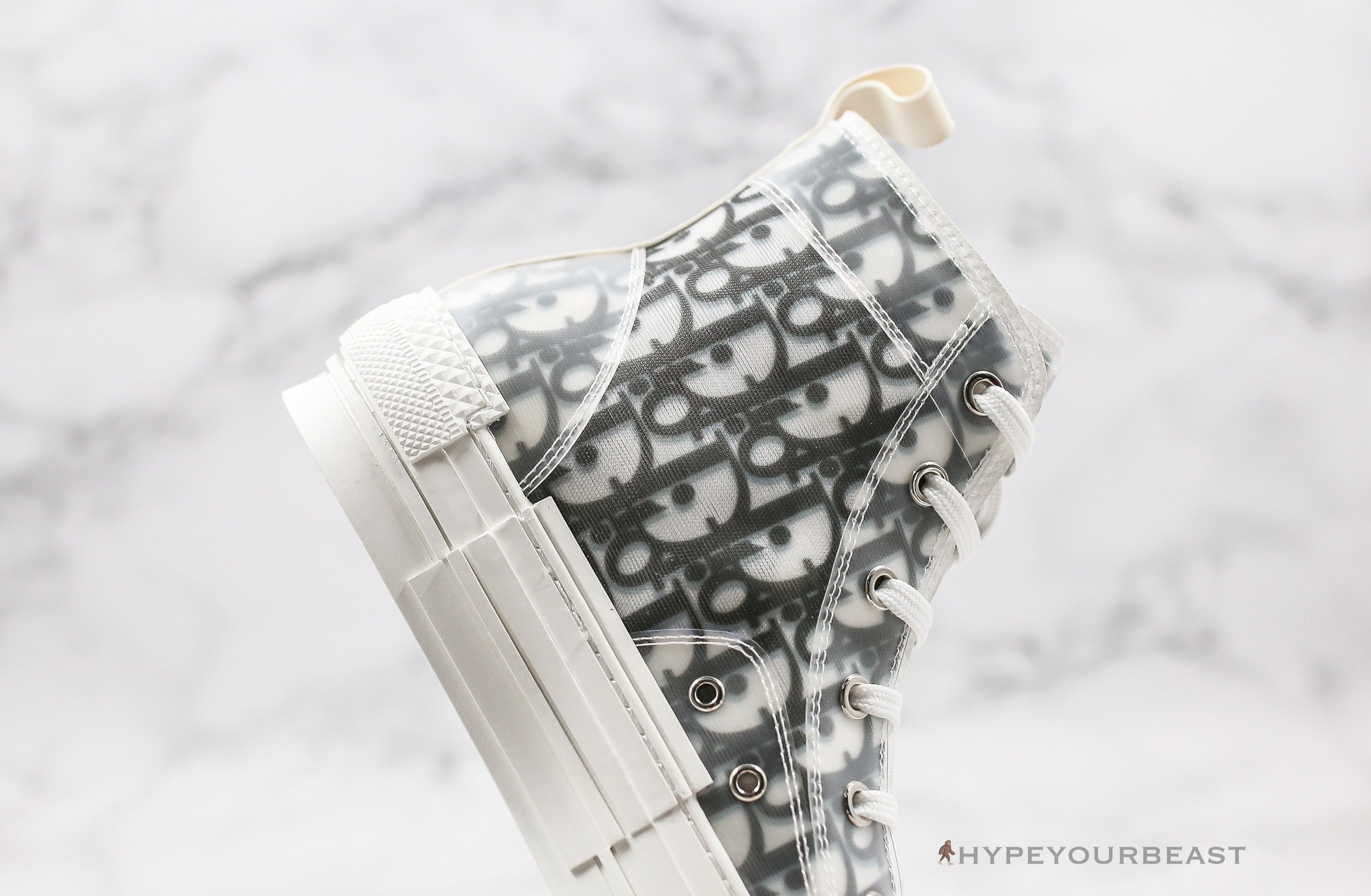 Dior B23 High Transparent Oblique Black