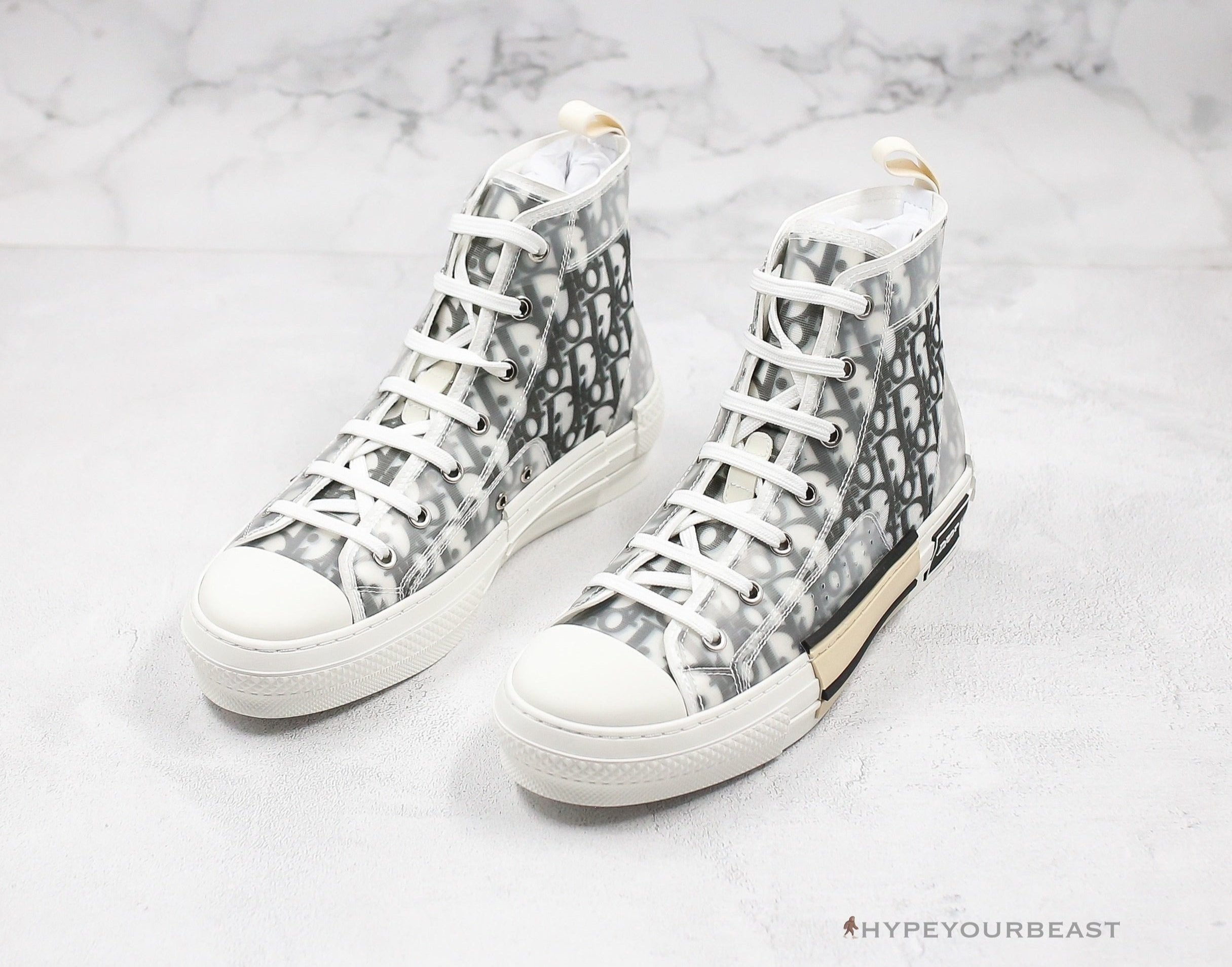 Dior B23 High Transparent Oblique Black