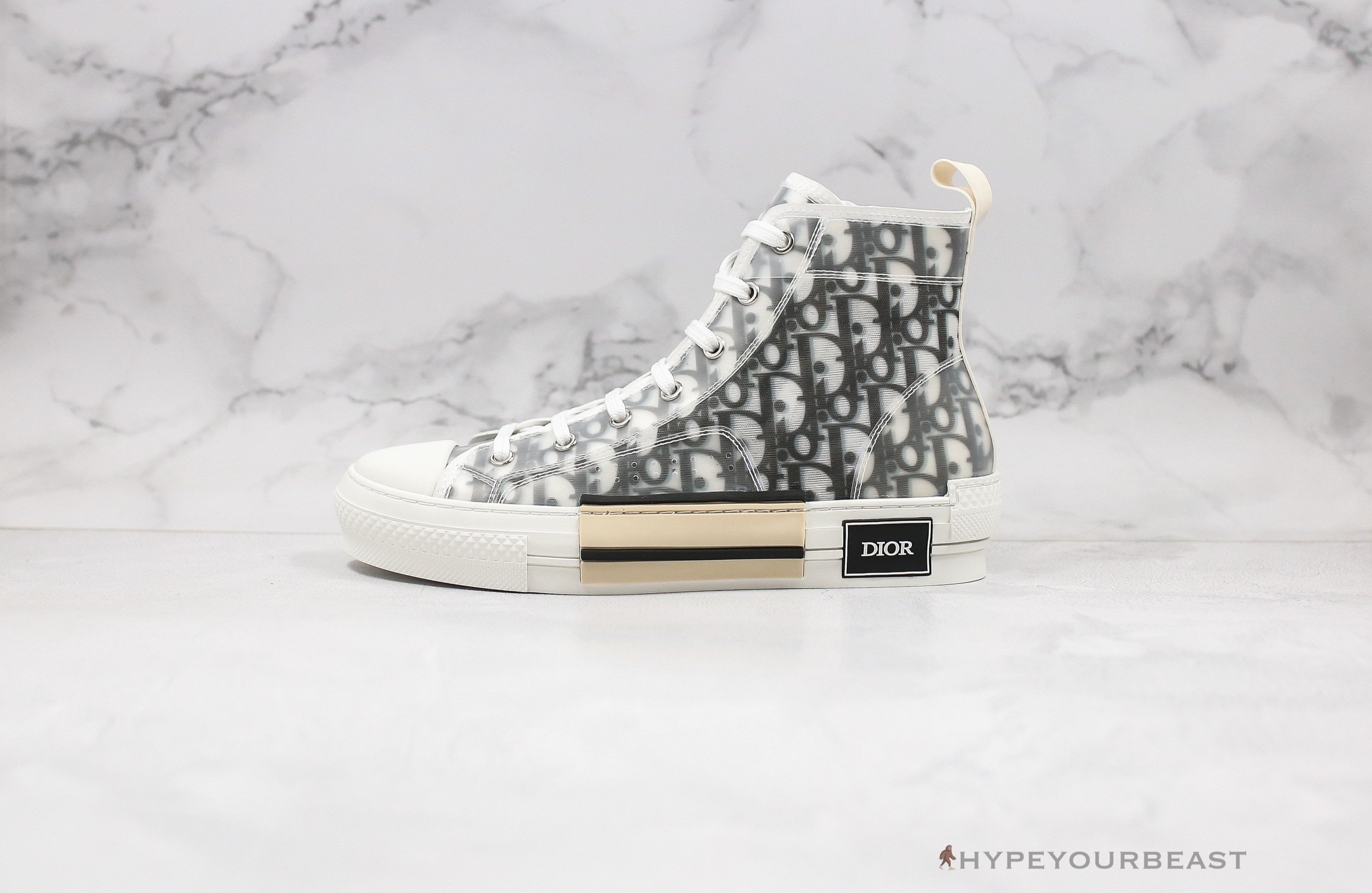 Dior B23 High Transparent Oblique Black