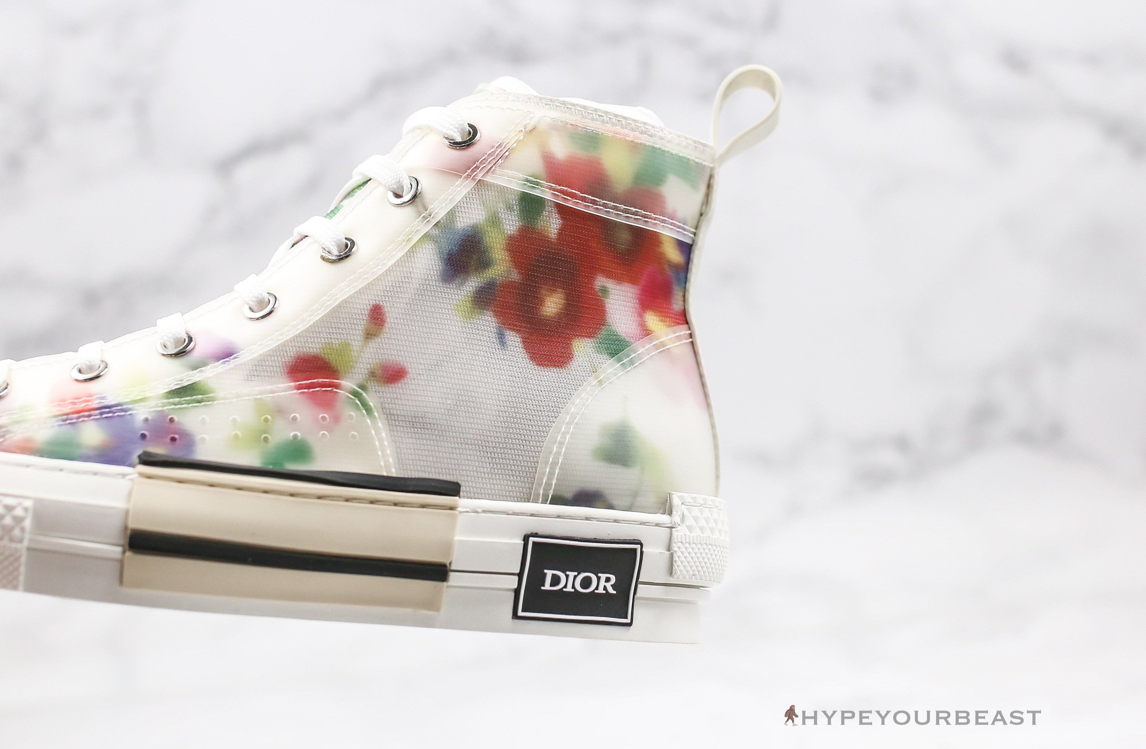 Dior B23 High Top Flowers