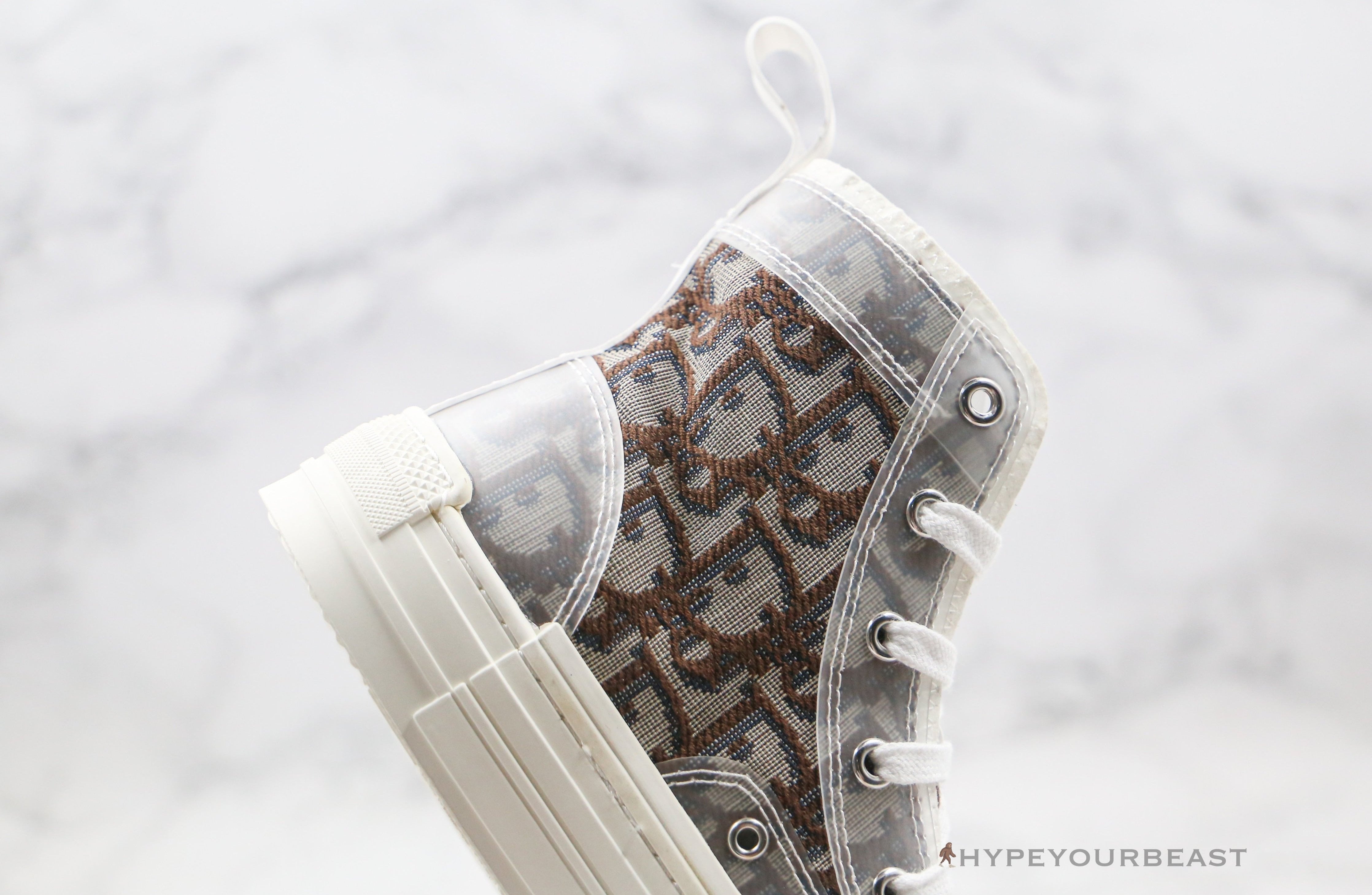 Dior High Top White Brown
