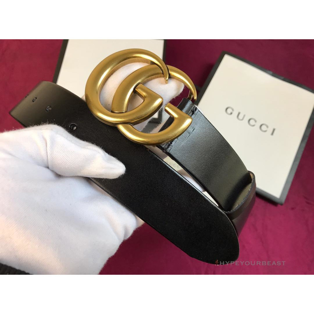 GC Belt Black Gold Buckle