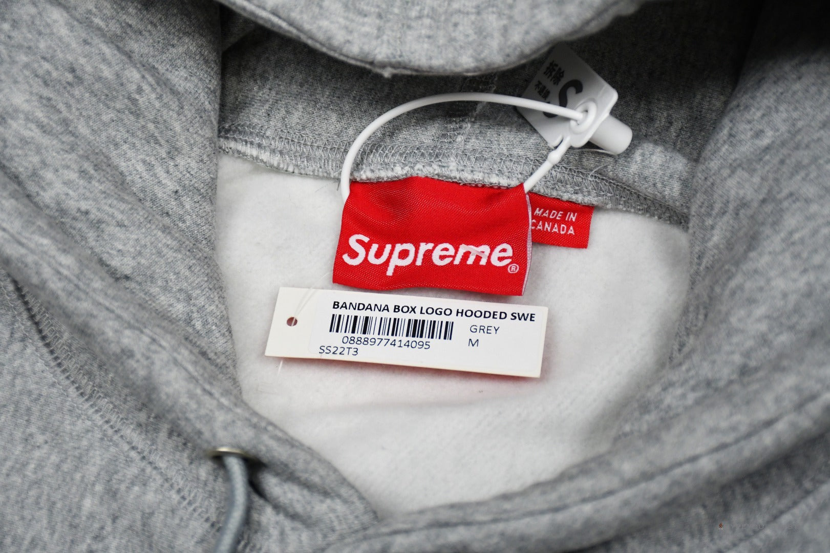 Supreme Bandana Box Logo Hoodie Grey Blue