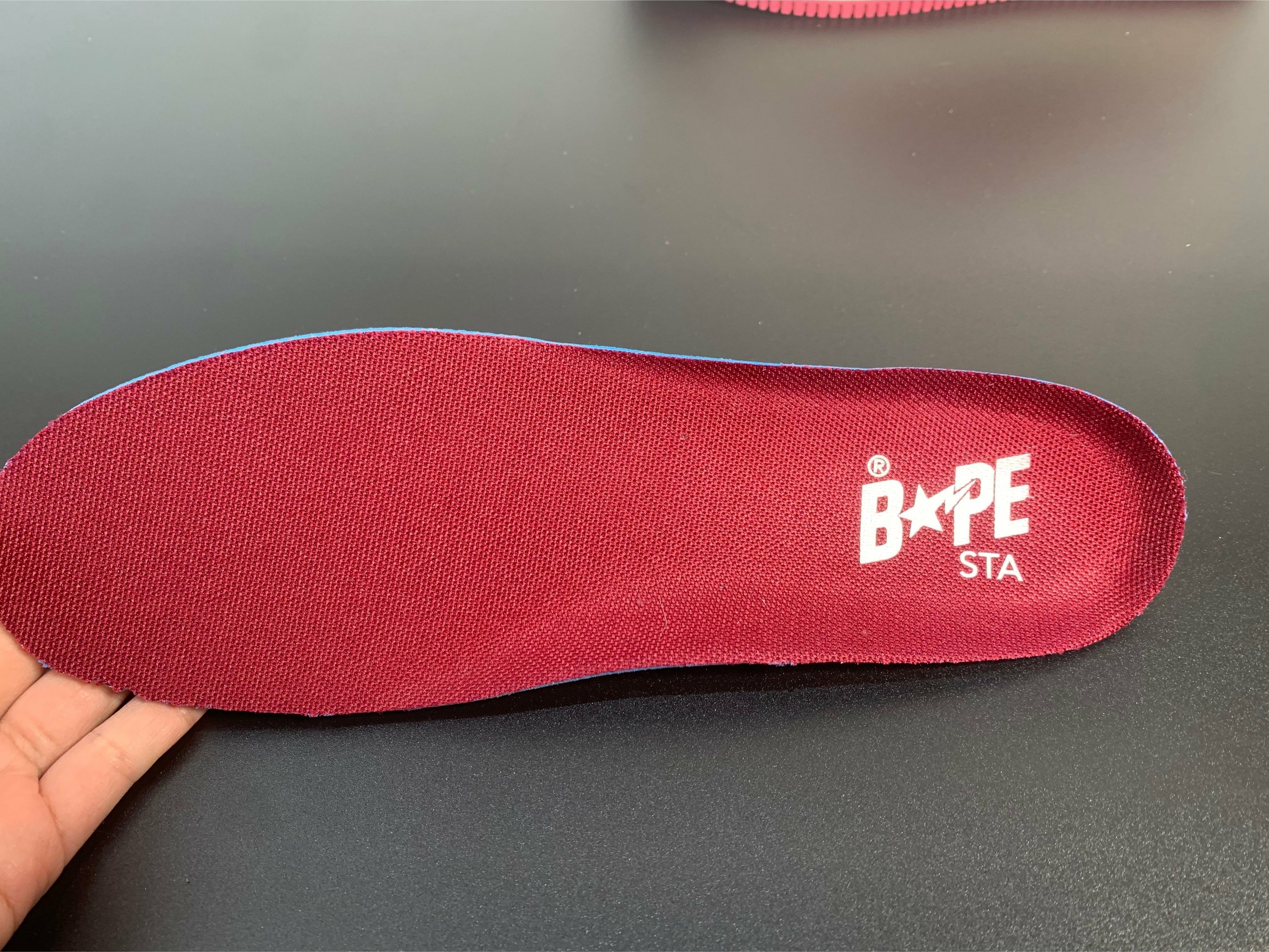 A Bathing Ape Bape Sta Pink Suede Shoes