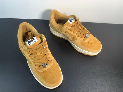 A Bathing Ape Bape Sta Beige Suede