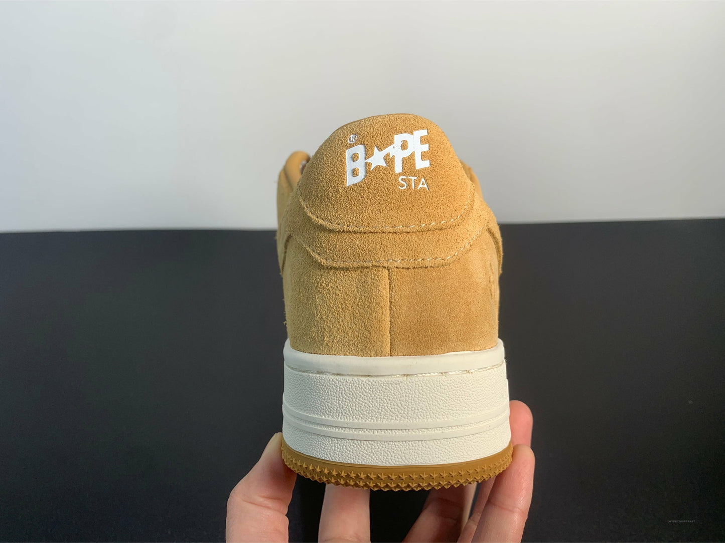 A Bathing Ape Bape Sta Beige Suede