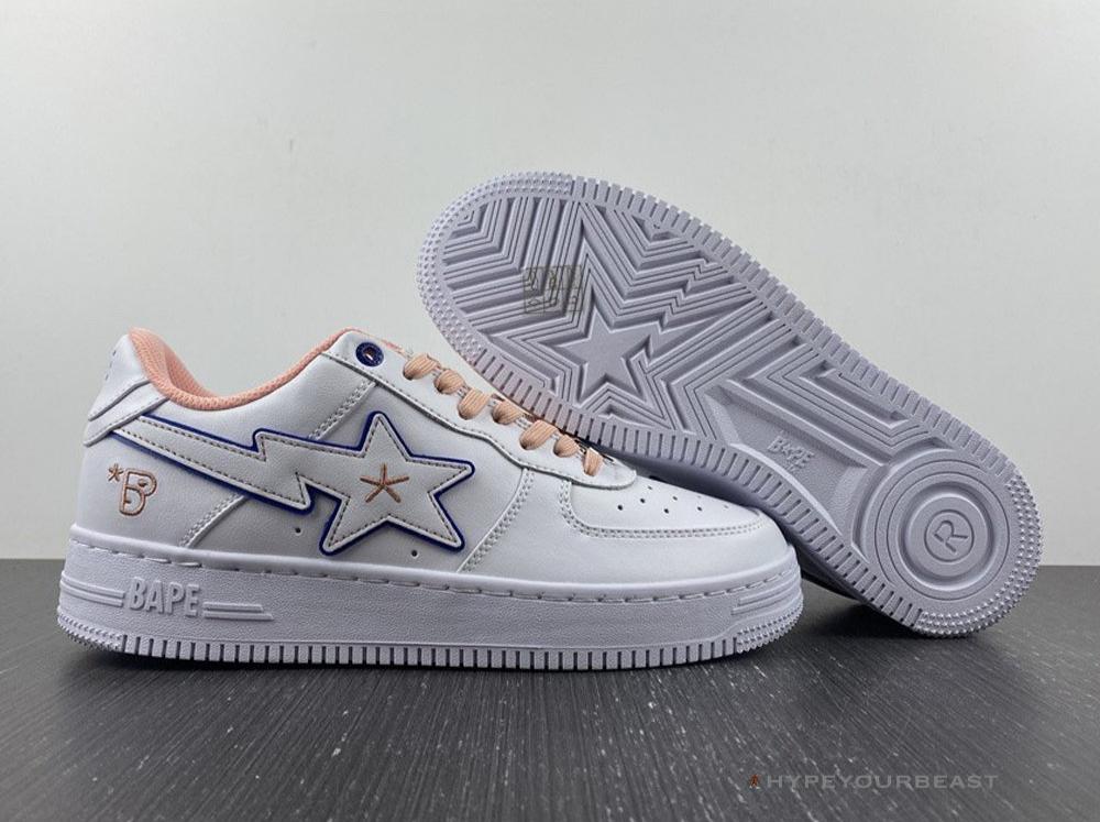 A Bathing Ape Bape Sta 'Bapy White Pink