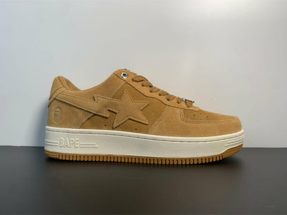 A Bathing Ape Bape Sta Beige Suede