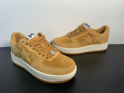A Bathing Ape Bape Sta Beige Suede