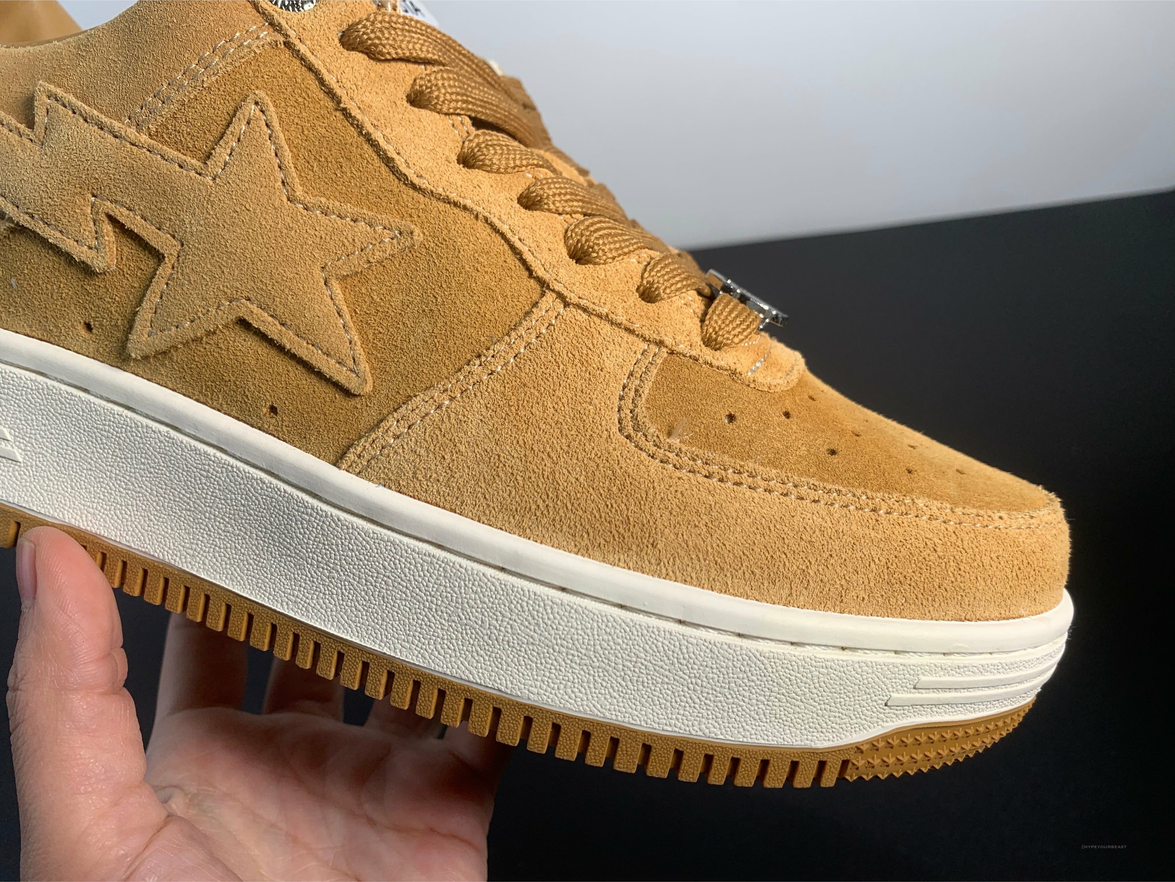 A Bathing Ape Bape Sta Beige Suede