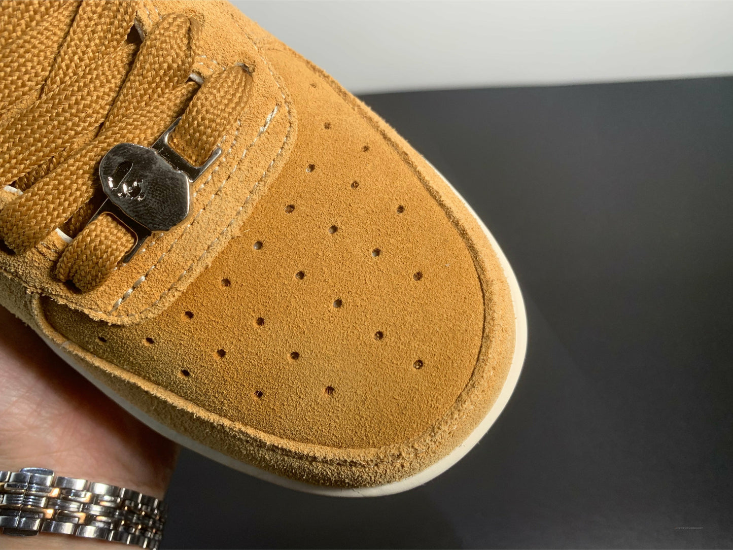 A Bathing Ape Bape Sta Beige Suede