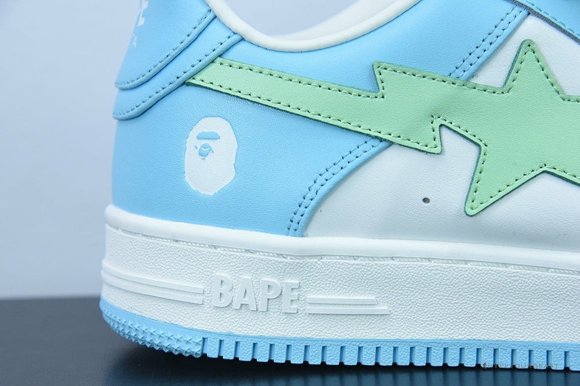 A Bathing Ape Bape Sta Pastel Blue Shoes