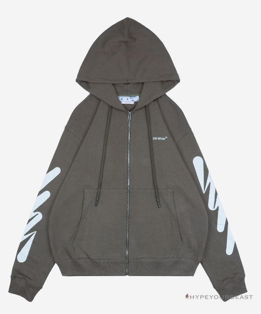 Off White Hoodie S22 Grey