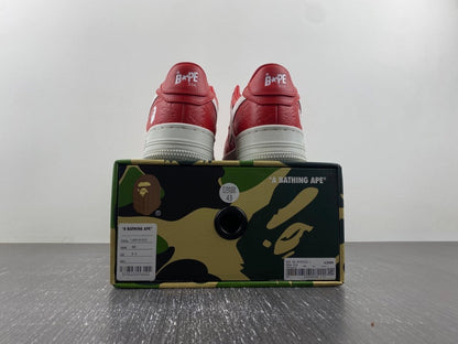 Bape Sta Low Top Sneakers #3 M1 Red