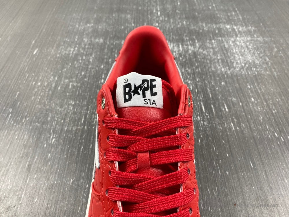 Bape Sta Low Top Sneakers #3 M1 Red