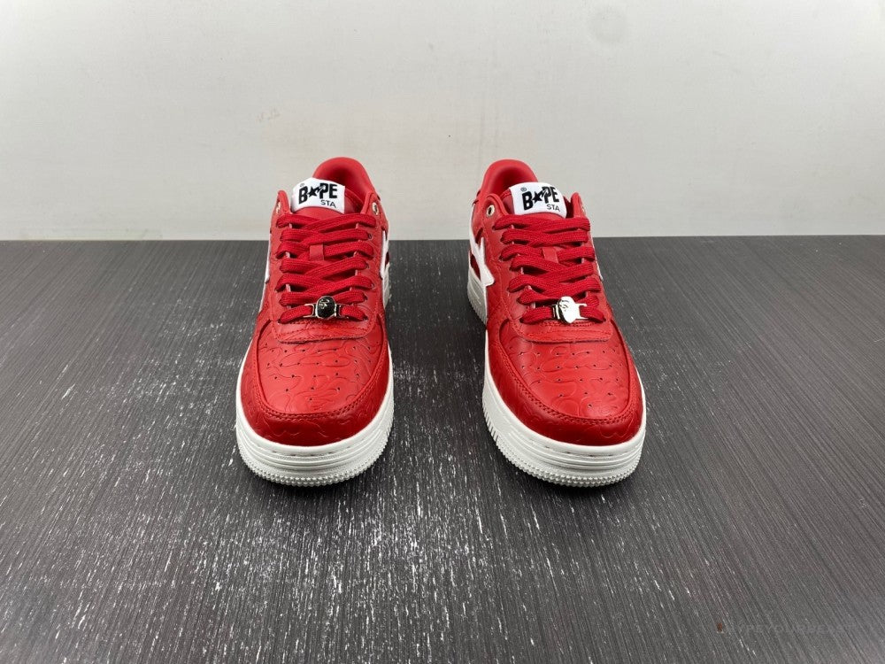 Bape Sta Low Top Sneakers #3 M1 Red
