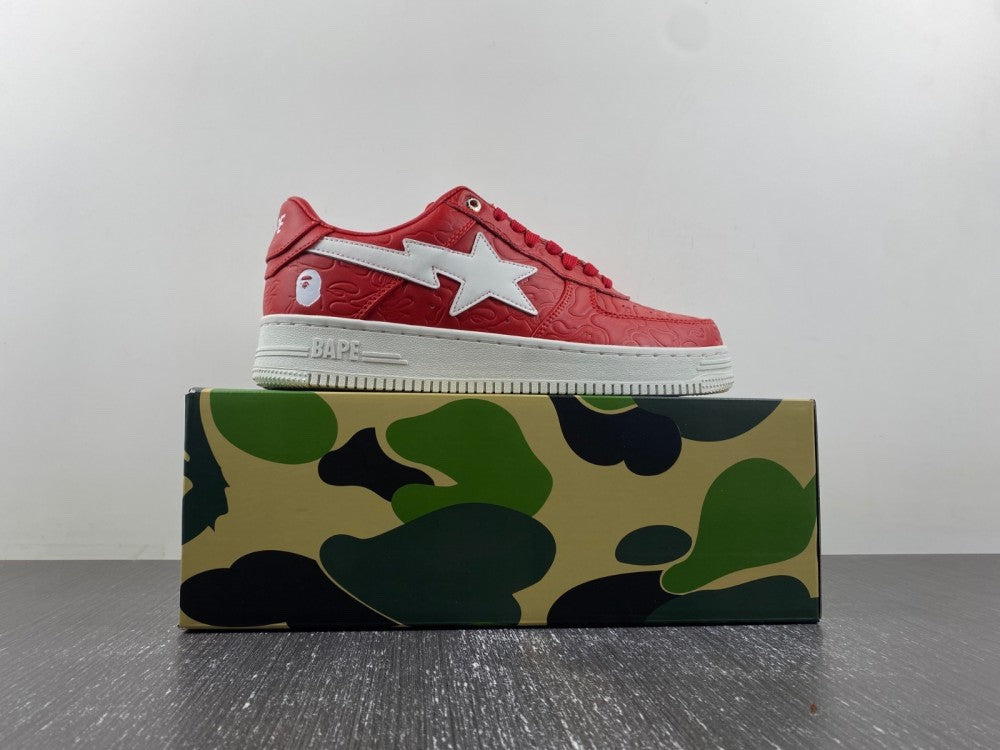 Bape Sta Low Top Sneakers #3 M1 Red