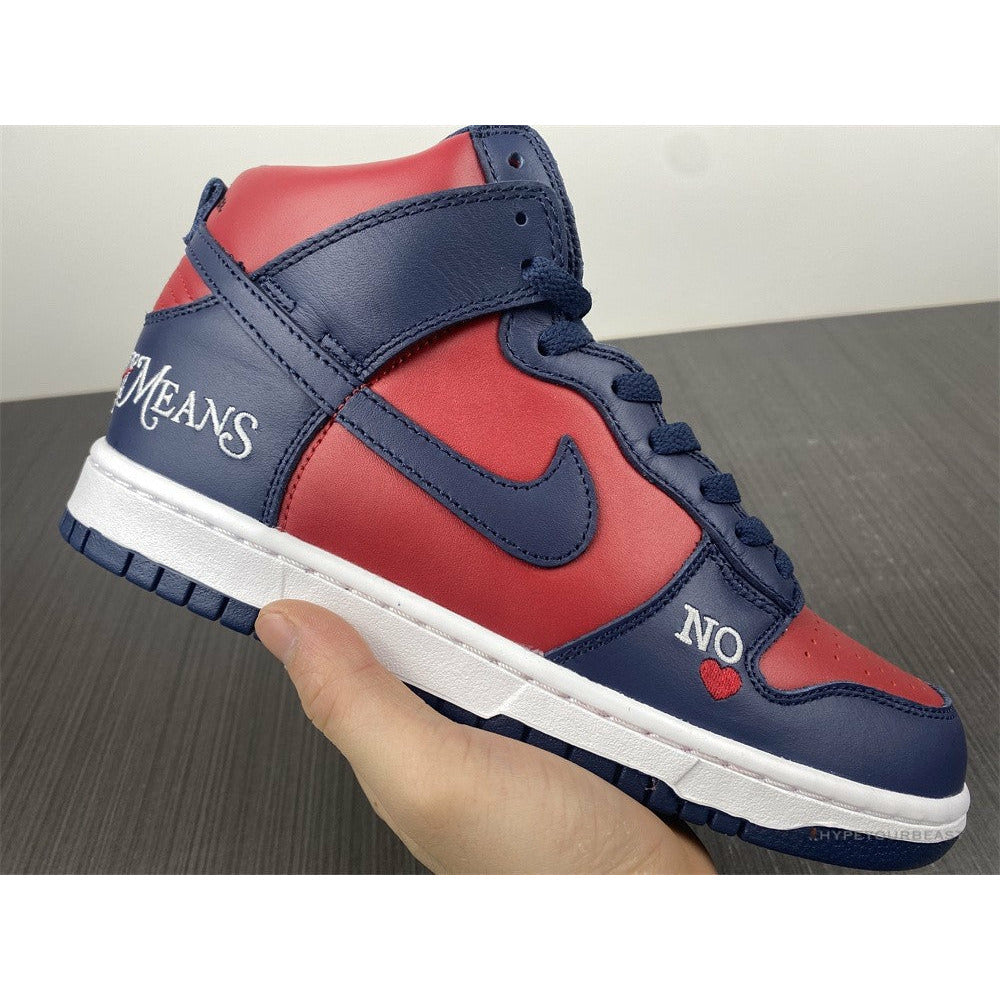 Nike SB Dunk High Supreme 'By Any Means Red Navy'