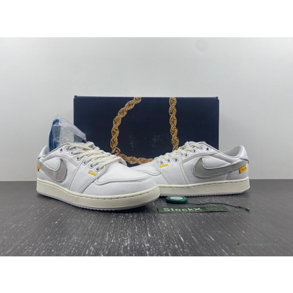 Air Jordan 1 Retro AJKO Low Union White Canvas