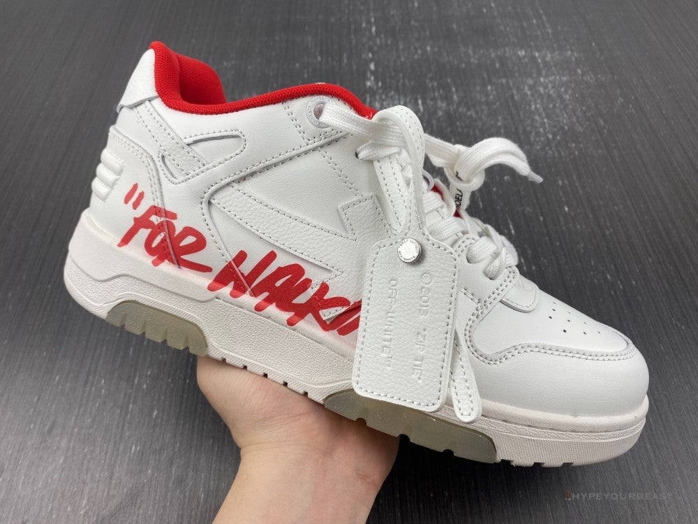 Off-White Out Of Office Low Red Sneakers