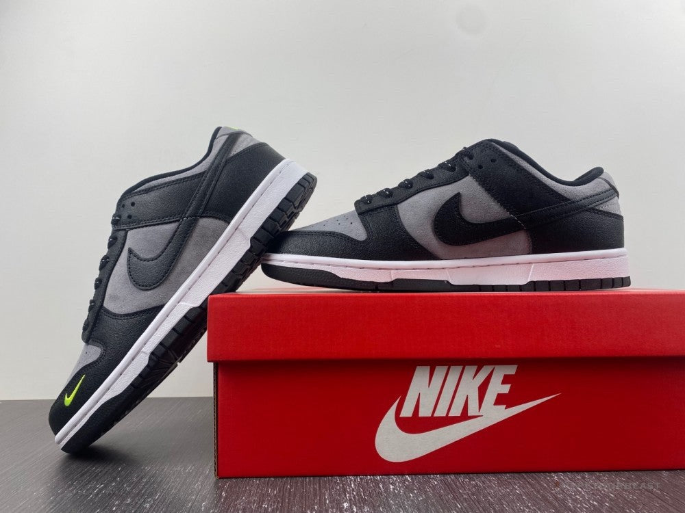Nike Dunk Low Black Neon Green