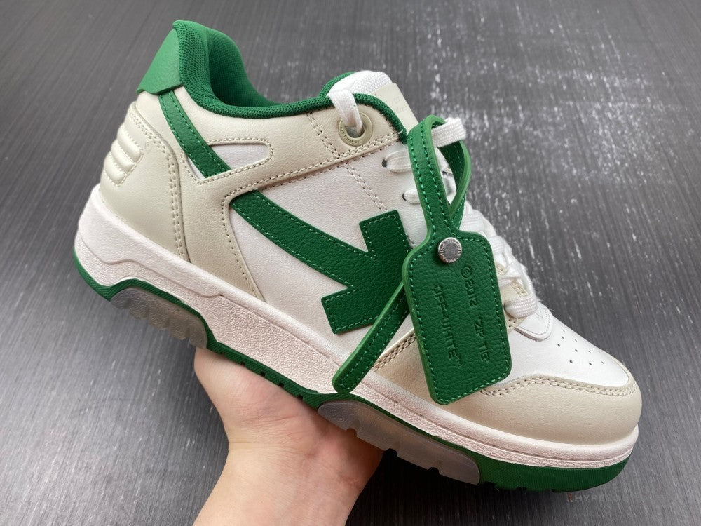 Off-White Out Of Office Low Green Sneakers
