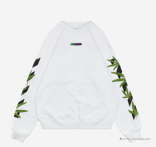 Off White S22 White Sweater Leaf