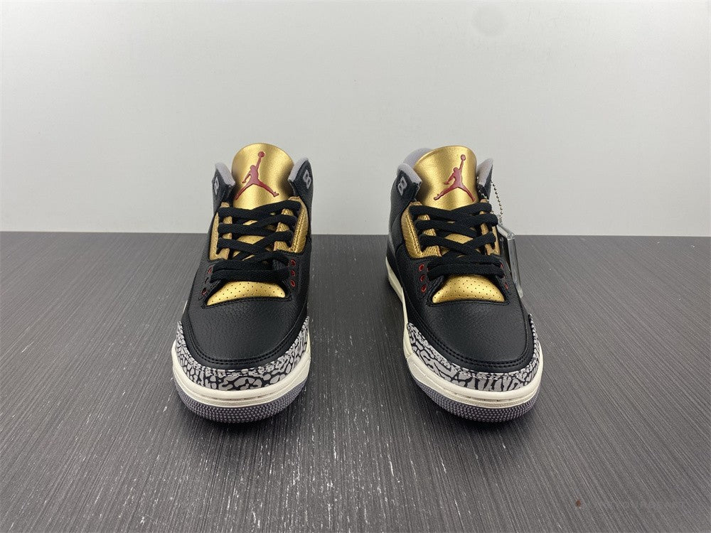 Air Jordan 3 'Black Cement Gold'