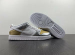 Nike Dunk Low Silver Gold Metallic