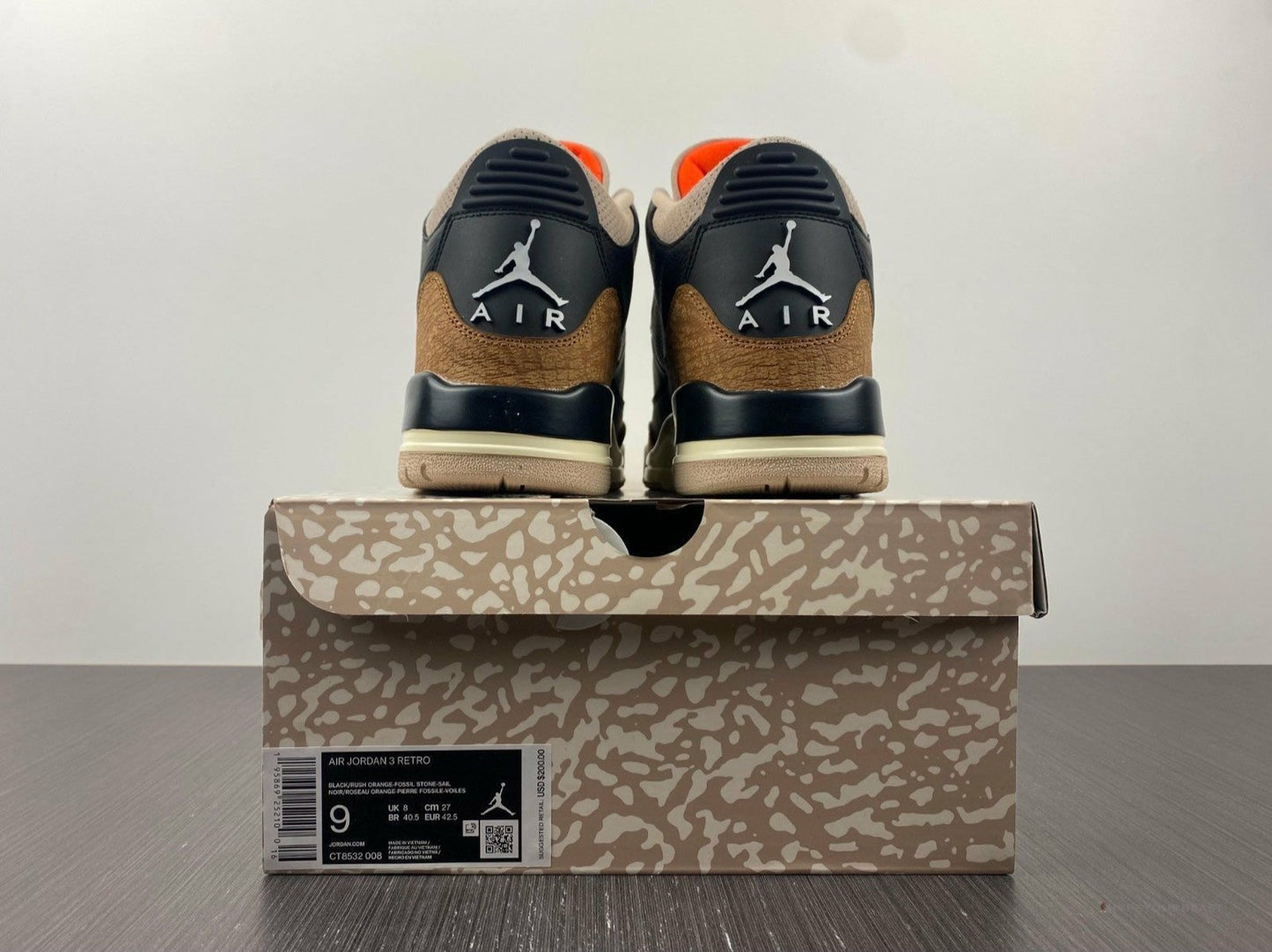Air Jordan 3 Retro 'Animal Instinct Black'