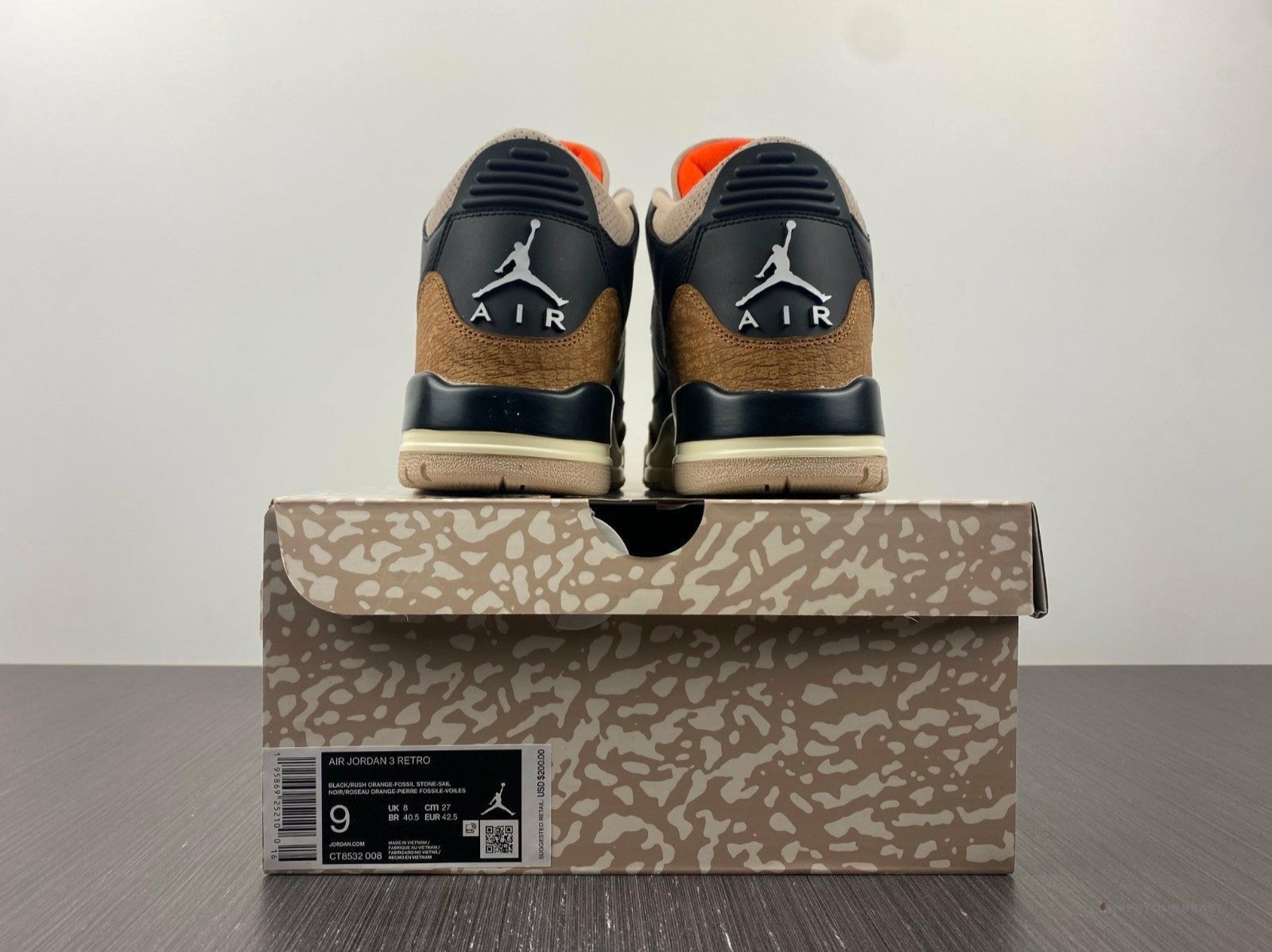 Air Jordan 3 Retro 'Animal Instinct Black'