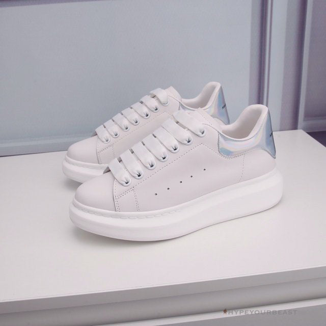 Alexander McQueen White / Silver Heel