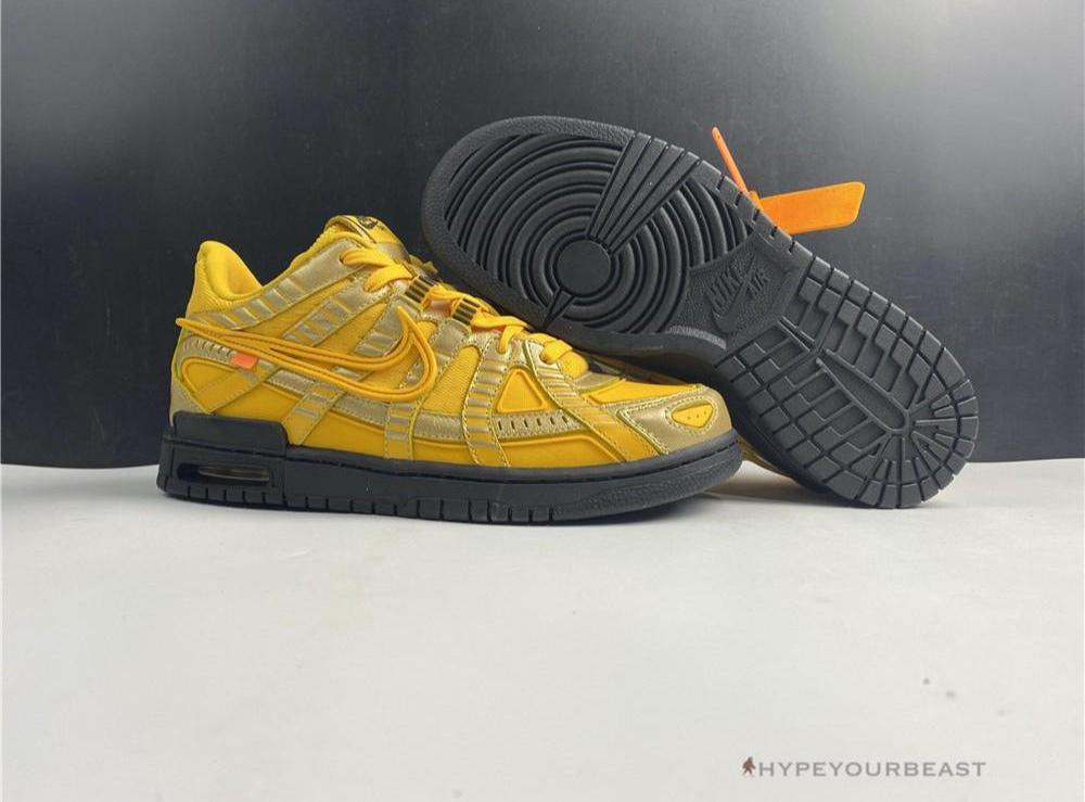 Nike AIr Rubber Dunk Off White 'University Gold'