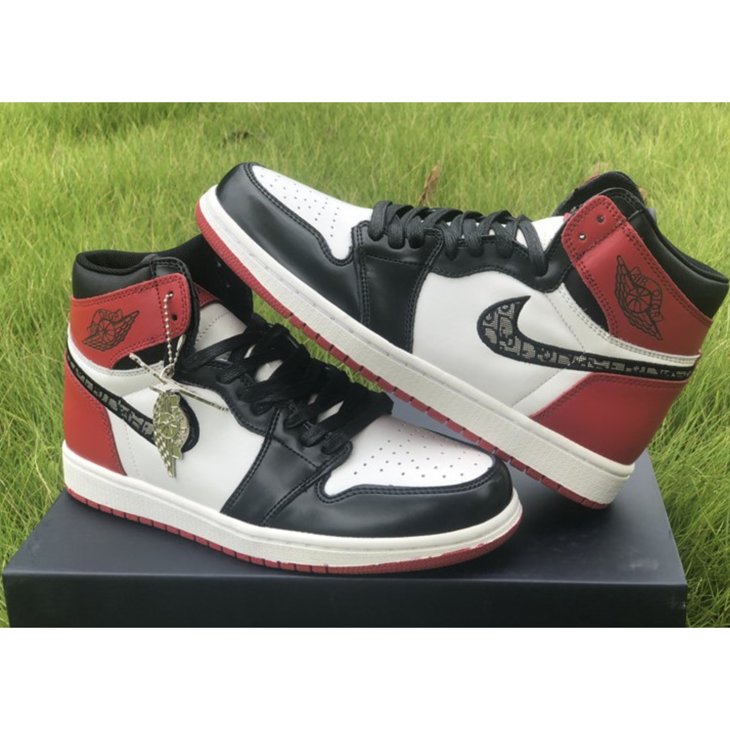 Air Jordan 1 High Black Red X Dior