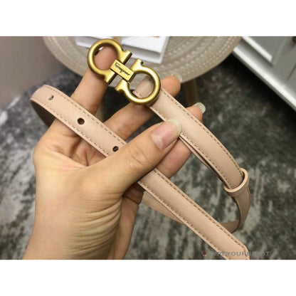 SFG Women's Double G Leather Belt