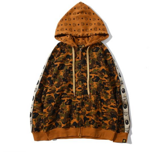 Bape Hoodie Desert Camo