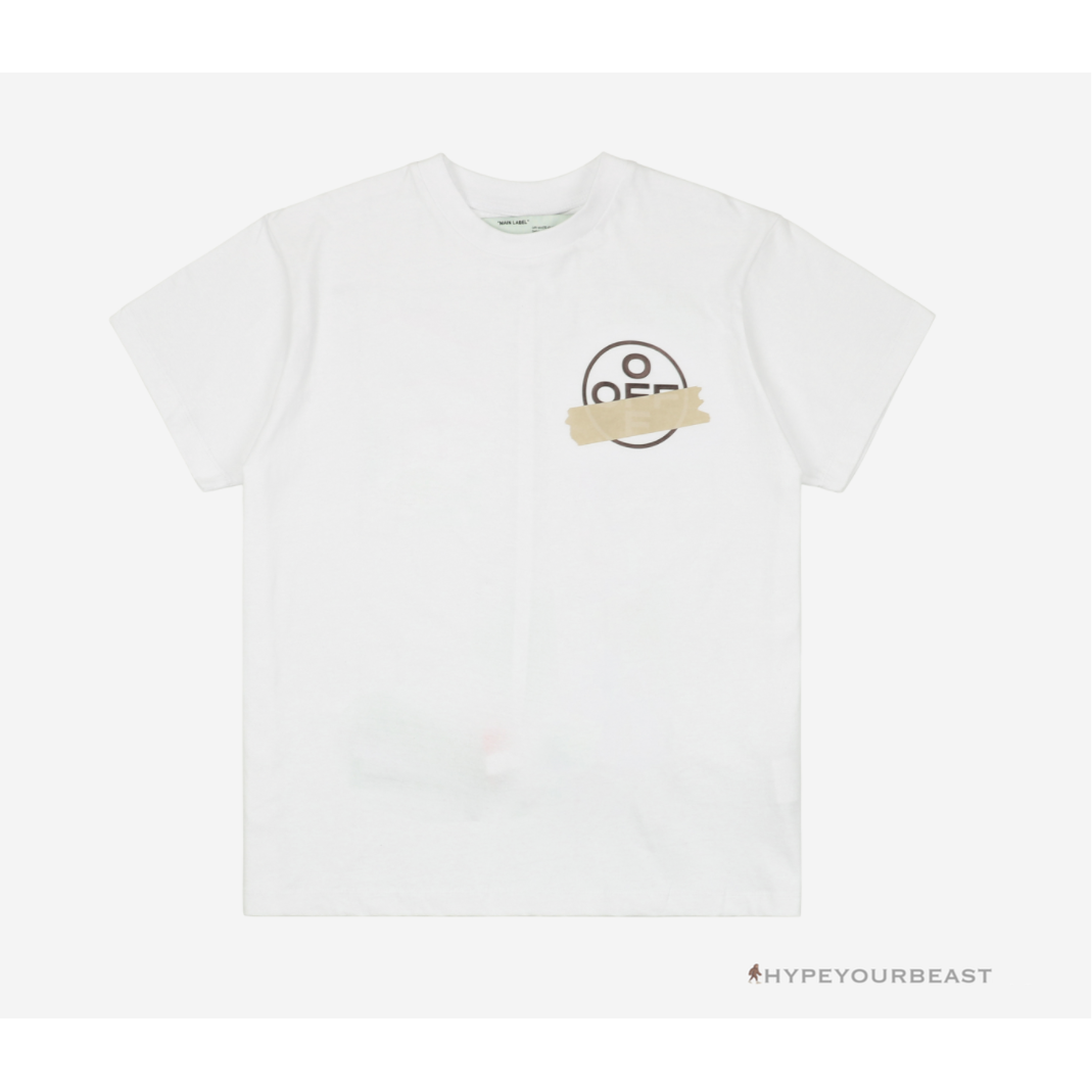 Off White Tee Shirt White Gold