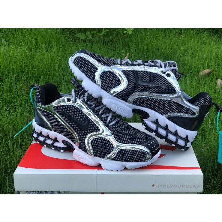 Stussy X Nike Air Zoom Spiridon Cage 2 Grey