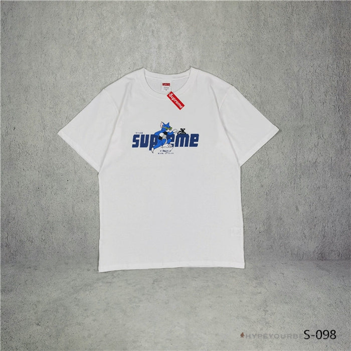 Supreme Tee Shirt Tom & Jerry White
