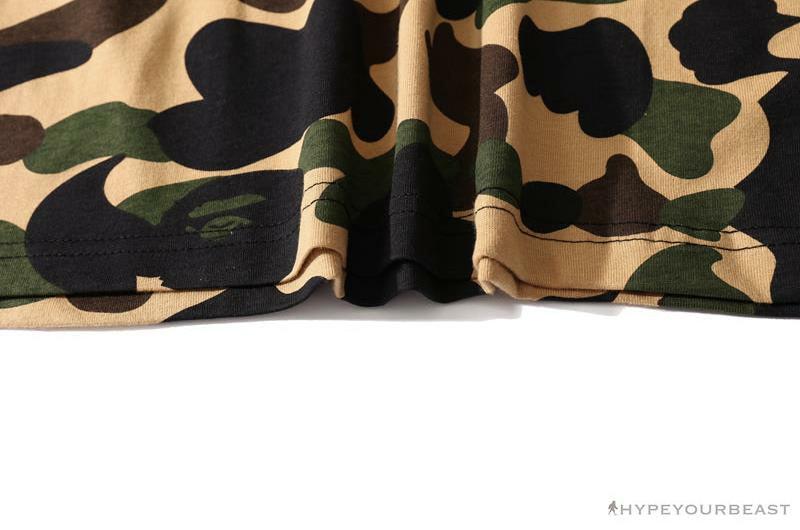 BAPE Ape Man Head Gothic Body Camouflage Tee Shirt