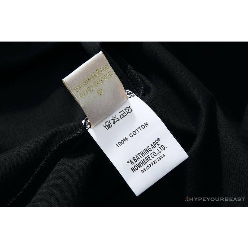 BAPE NYC New York Limited Purple Camouflage Ape Head Tee Shirt 'BLACK'