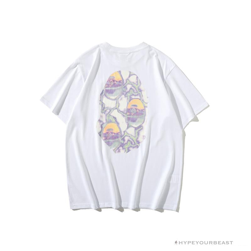 BAPE Great Ape Head Symphony Lightning Tee Shirt 'WHITE'