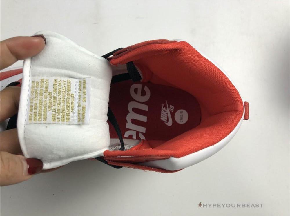 Nike Dunk High X Supreme Red