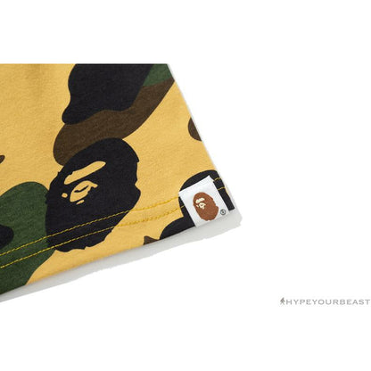BAPE KIDS Color Ape Head Camouflage Tee Shirt 'YELLOW'