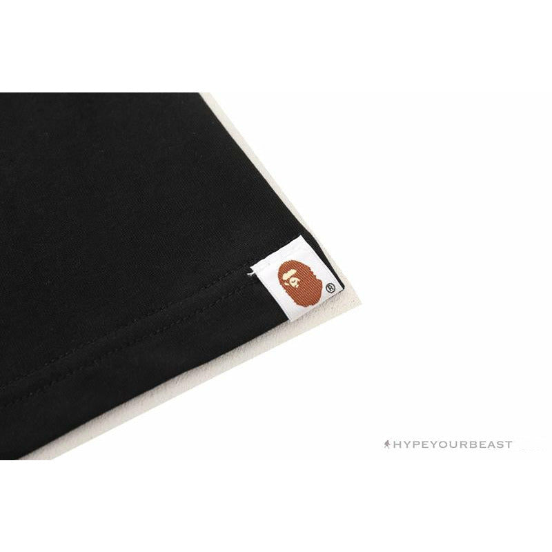 BAPE Camouflage Three-Color Question Mark Tee Shirt 'BLACK'