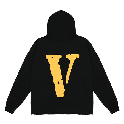 Vlone Yellow and Black Friends Hoodie