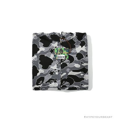 BAPE Shark Head STA Star Camouflage Hoodie 'BLACK'