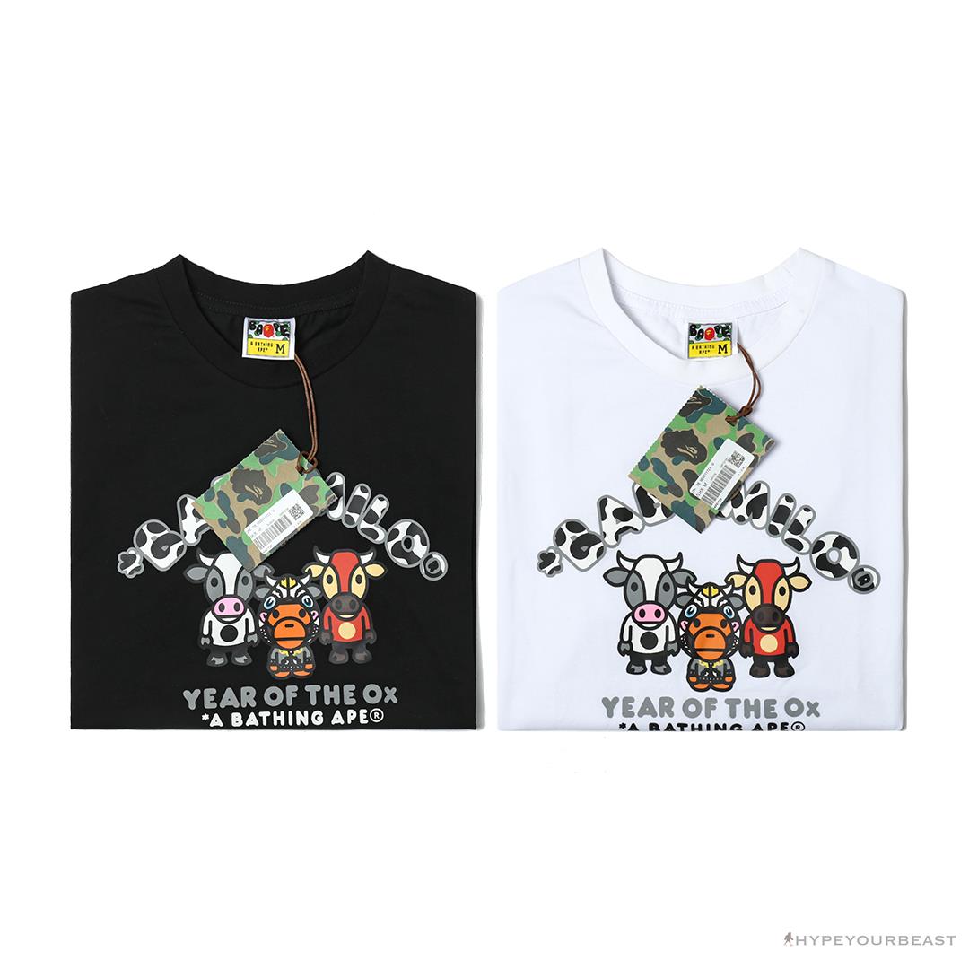 BAPE Baby Milo Year of the Ox Tee Shirt 'WHITE'