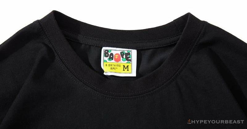 BAPE Baby Milo Blue Shark Hat Little Monkey Tee Shirt 'BLACK'