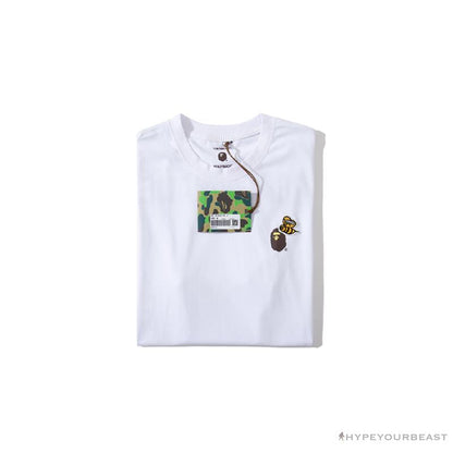 BAPE Readymade Small Bee Camouflage Letter Tee Shirt 'GREEN'